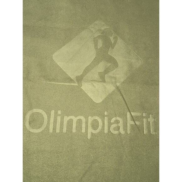 Olympia Fit Microfiber Sports Active Yoga Towel Green NWOT - Picture 3 of 6